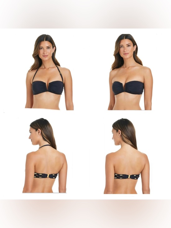 Bleu Rod Beattie Other - Bleu Rod Beattie White Bandeau Macrame Bikini Top Size 6